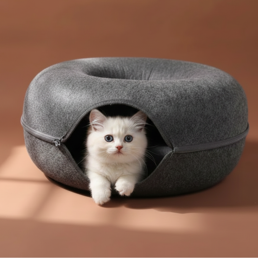 Casinha Túnel Donut de Feltro