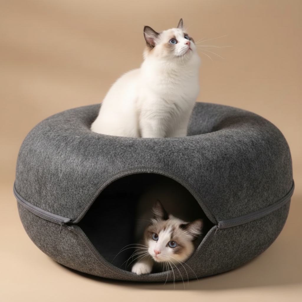 Casinha Túnel Donut de Feltro