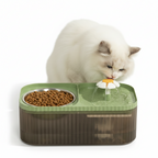 Fonte De Água Para Gatos Bebedouro 2 em 1 Tigela Para Animais de Estimação
