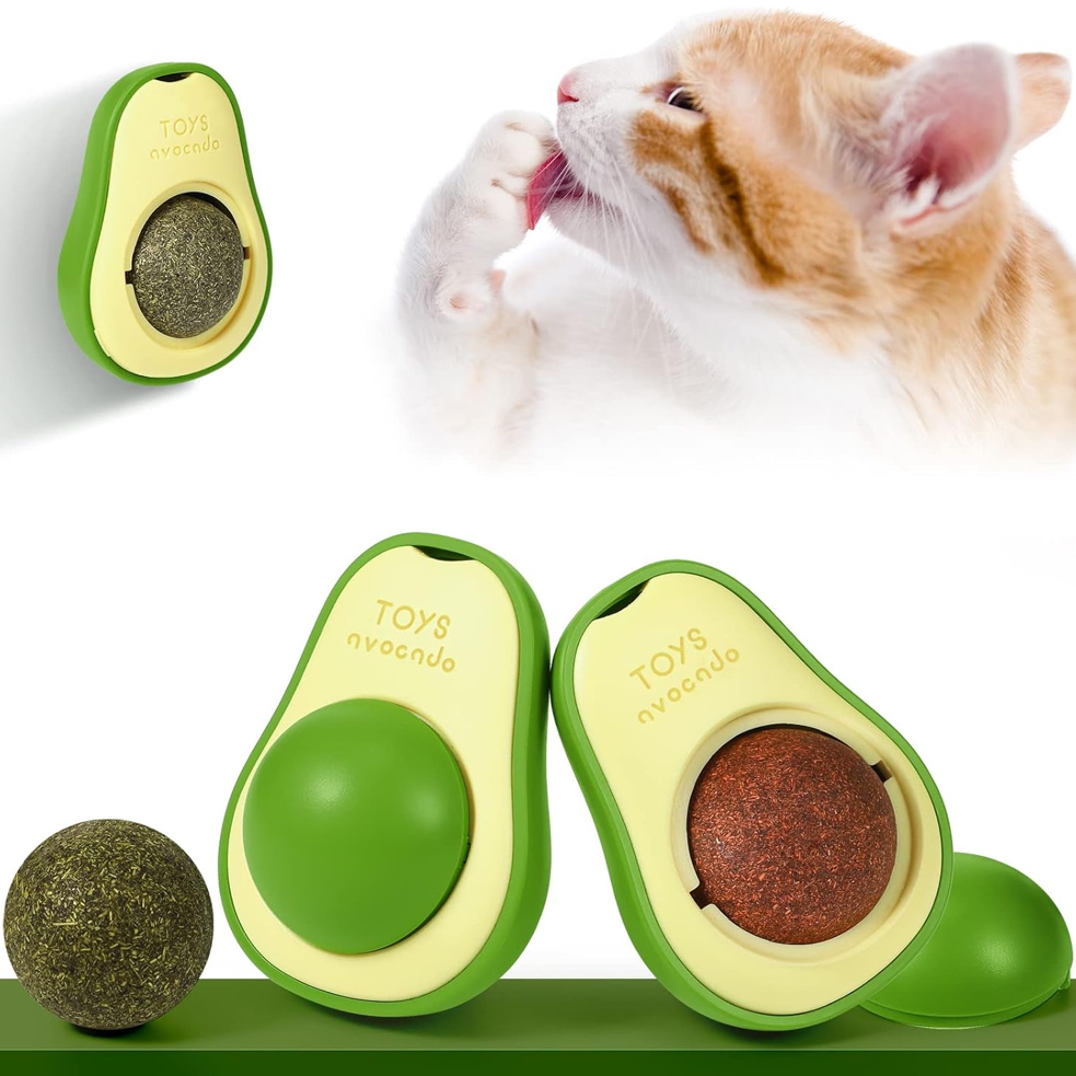 Abacate De Brinquedo Para Gatos Com Catnip Erva Gato Natural