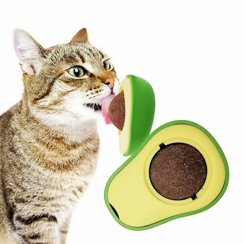 Abacate De Brinquedo Para Gatos Com Catnip Erva Gato Natural