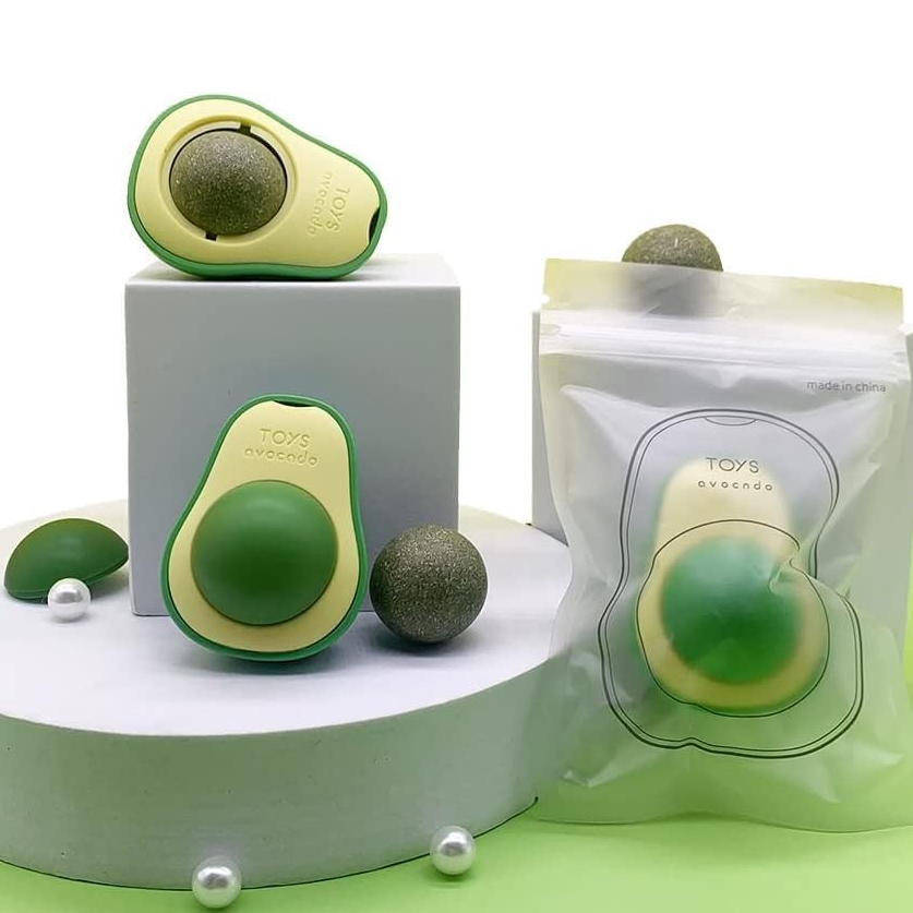 Abacate De Brinquedo Para Gatos Com Catnip Erva Gato Natural