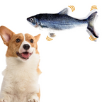 Brinquedo Peixe Elétrico Recarregável para Gato e Pets