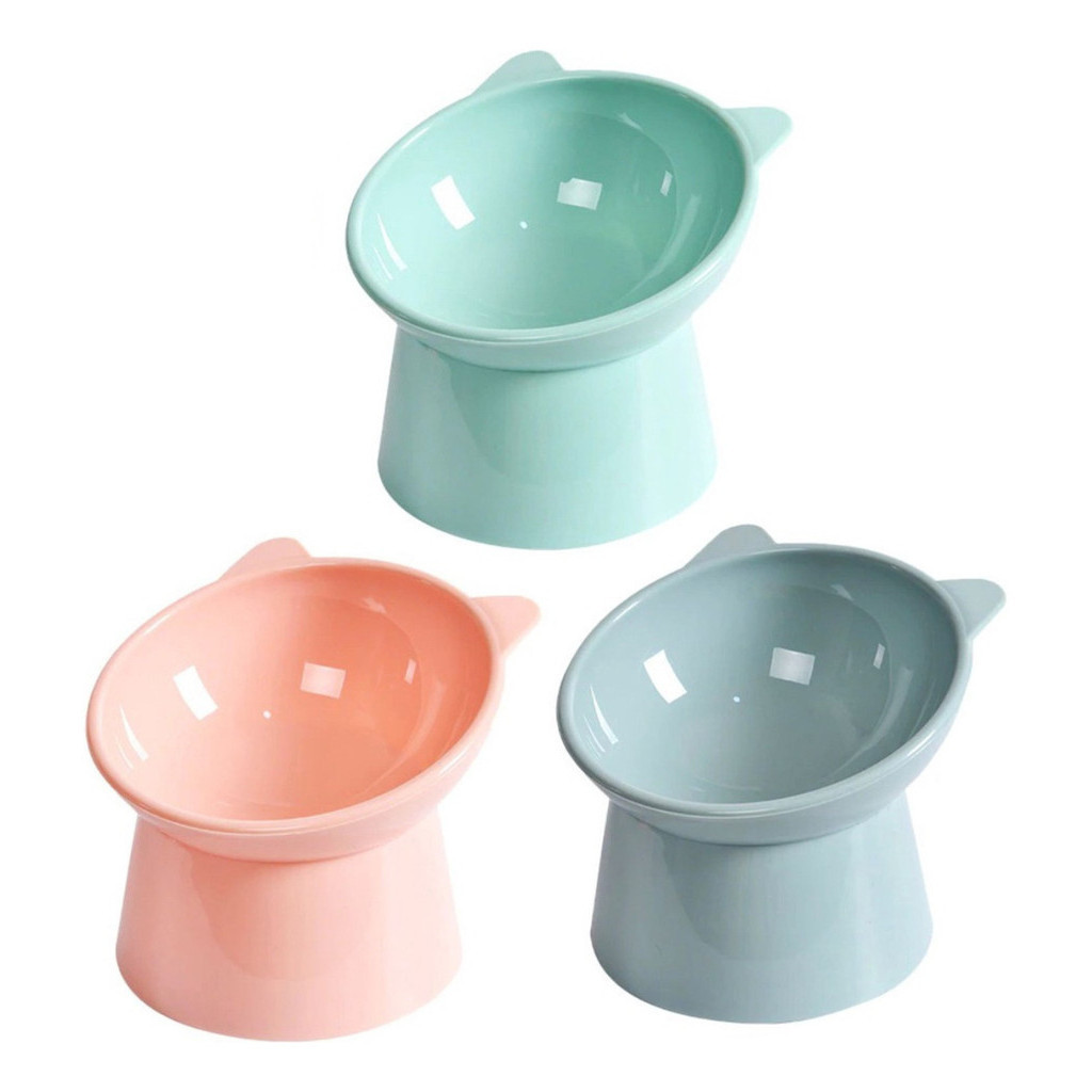 Comedouro Bebedouro Elevado 1 2 ou 3 Unidades Anti Engasgo Pet Gato Cachorro Kit