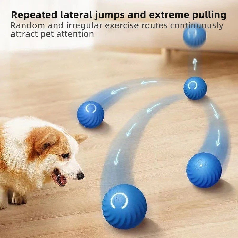 Bolinha Eletrônica Para Cachorro Brincar Movimento Automatico Recarregavel USB