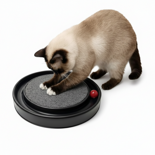 Arranhador Redondo Para Gato Relax Com Bolinha Miau